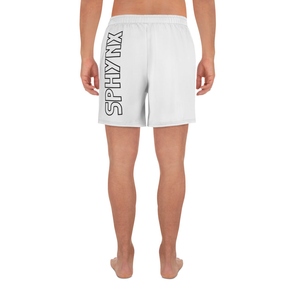 Logo Black and White Athletic Shorts