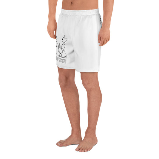 Logo Black and White Athletic Shorts